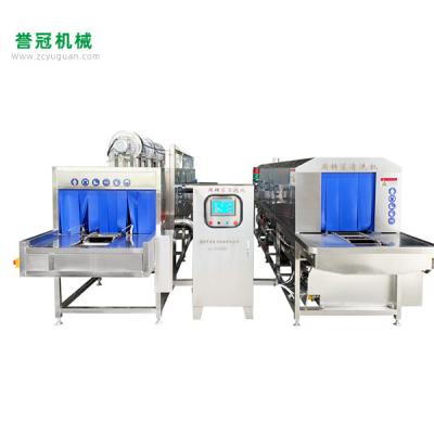 Automatic crate washer